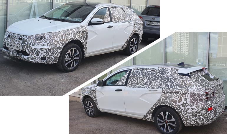 Шпионские фото и видео Lada Vesta FL, новые подробности